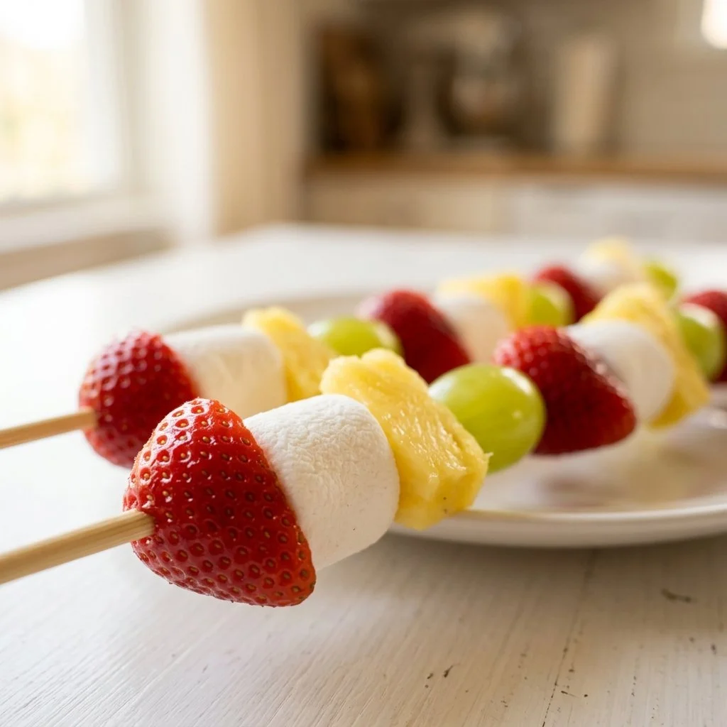Fruit and Marshmallow Skewers