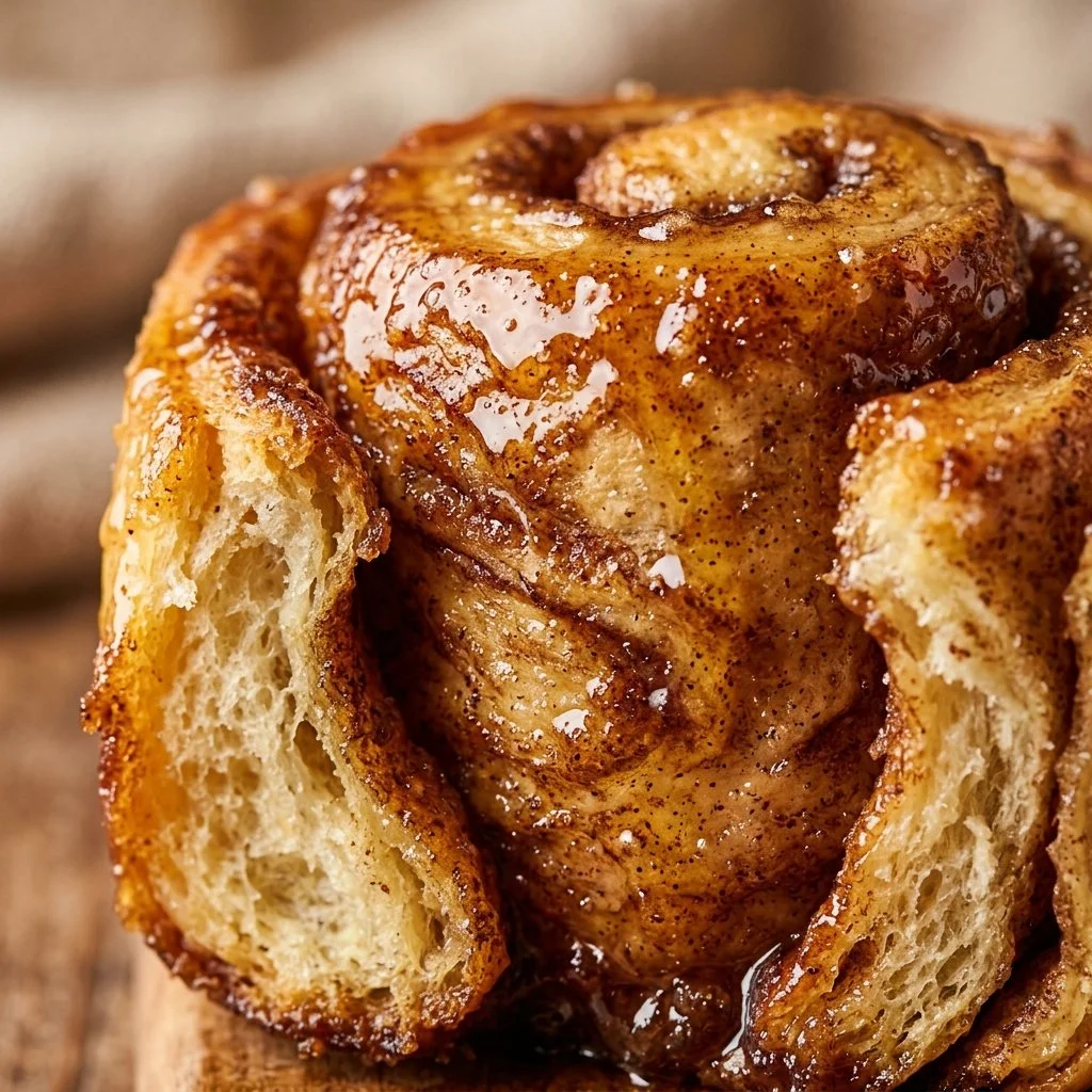 Delicious honey cinnamon roll-ups freshly baked and ready to serve