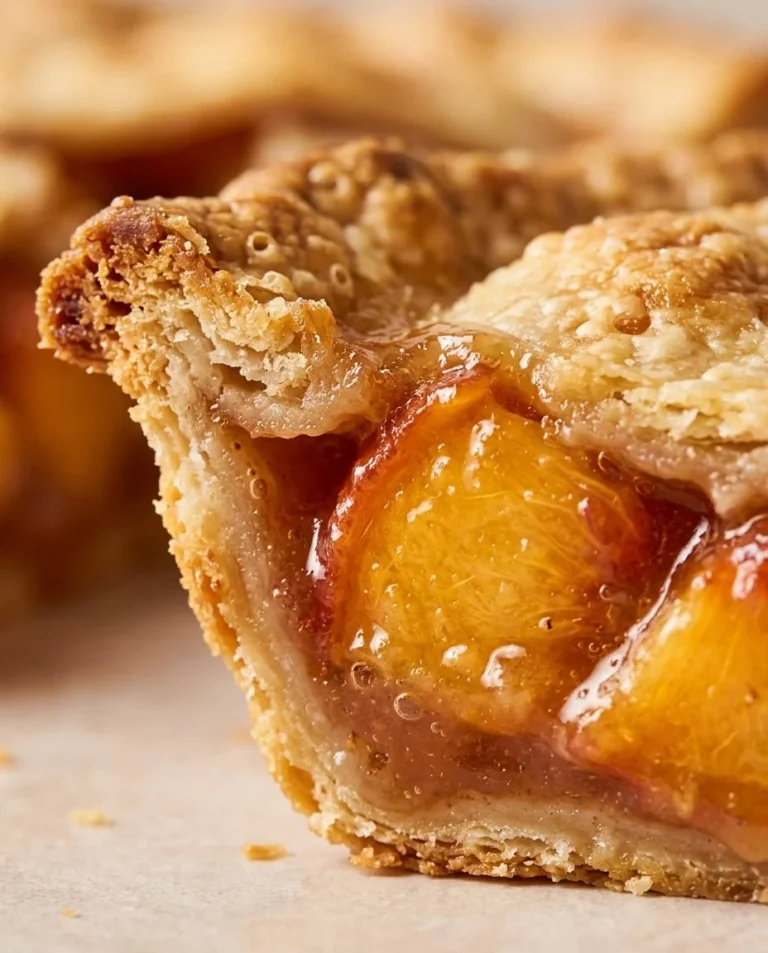 Homemade Peach Galette with fresh peaches and a flaky crust
