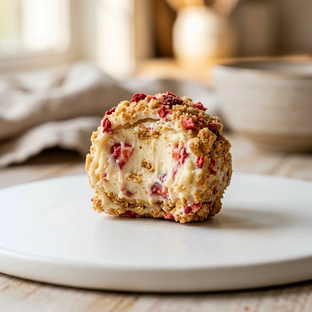 Strawberry Cheesecake Truffle Bites Recipe