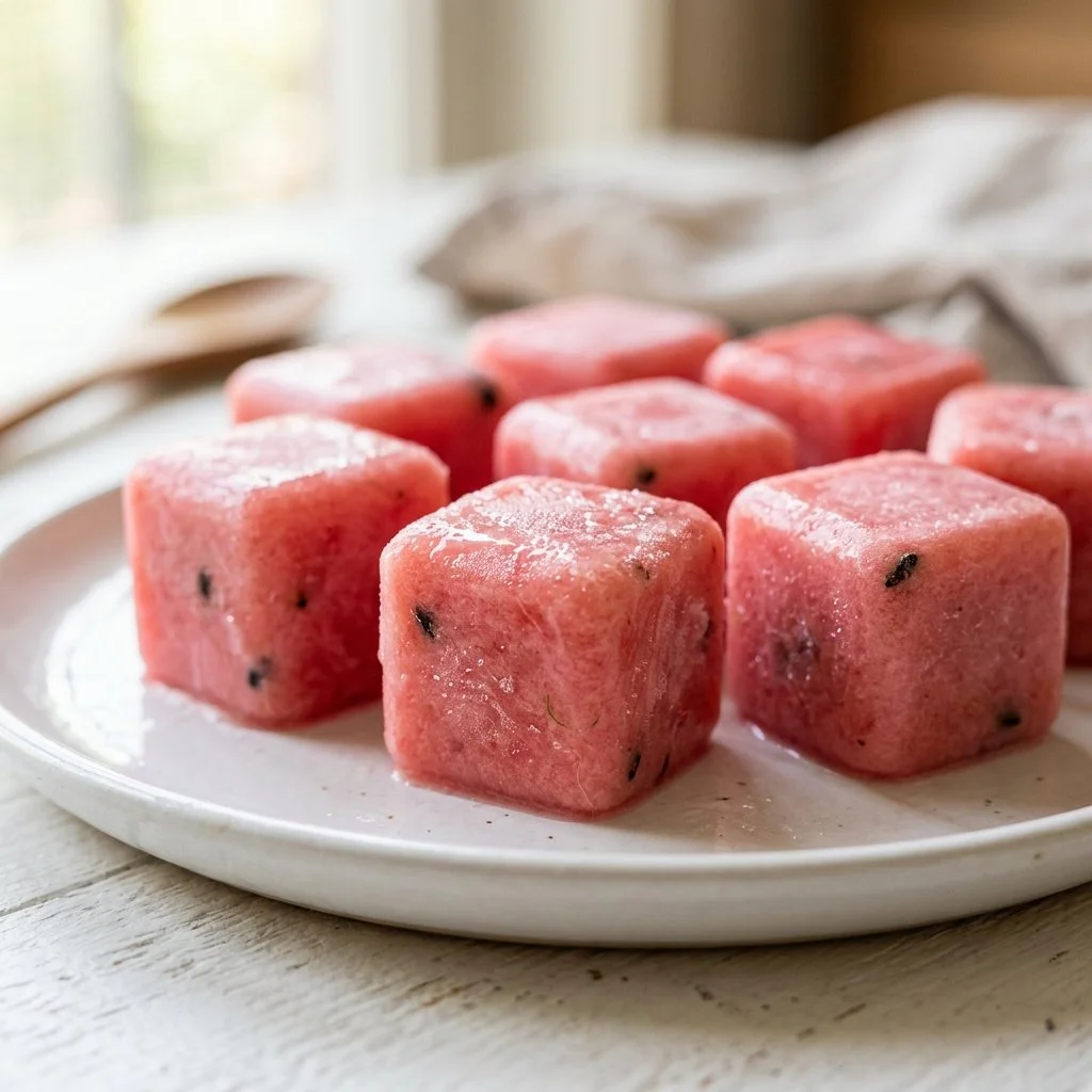 Watermelon Frozen Yogurt Bites