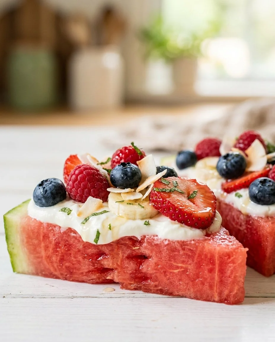 Watermelon Pizza-Inspired Fruit Board